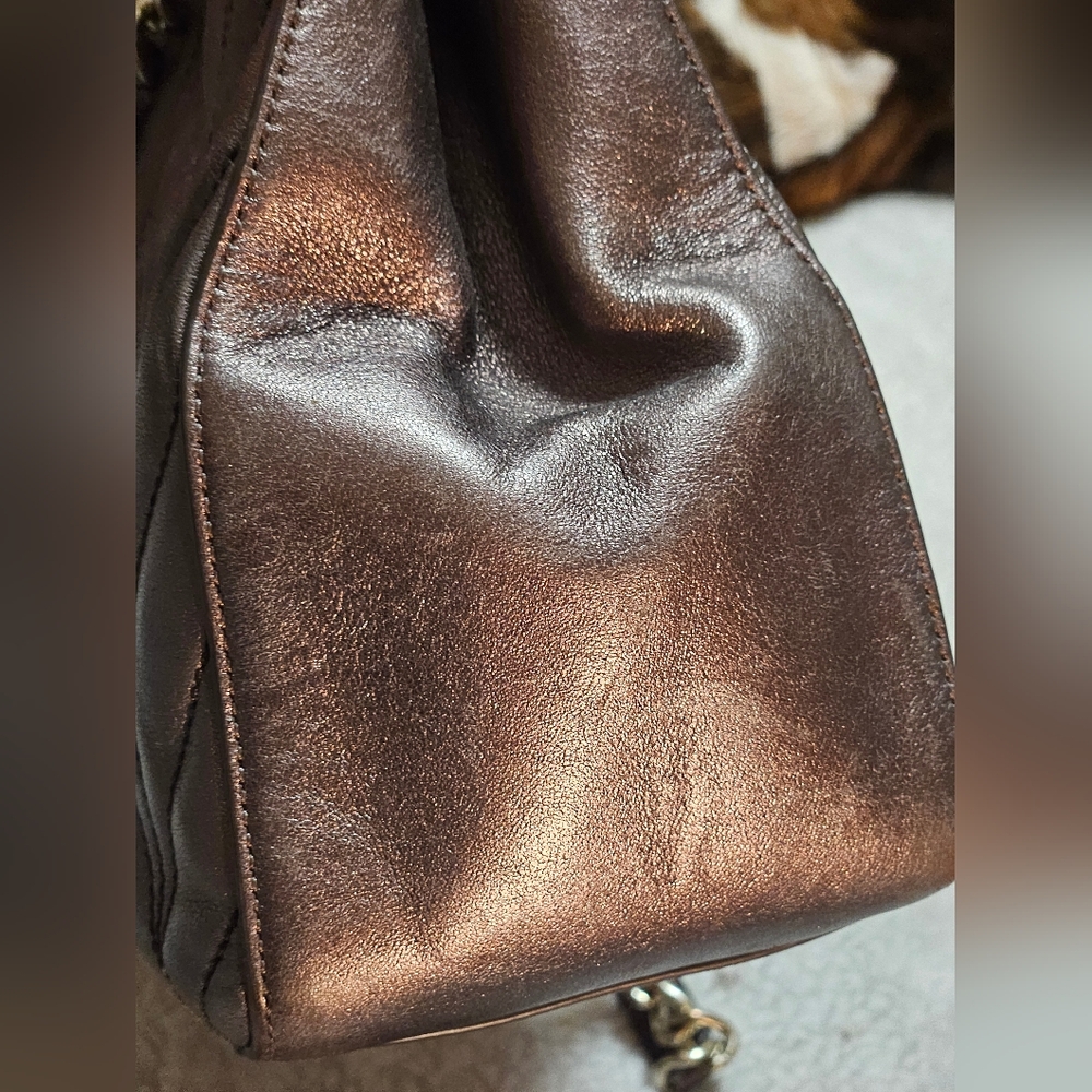 Kate Spade Metallic Oak Briar Lane Quilted Convertible Bag And Matching … - Picture 9 of 12
